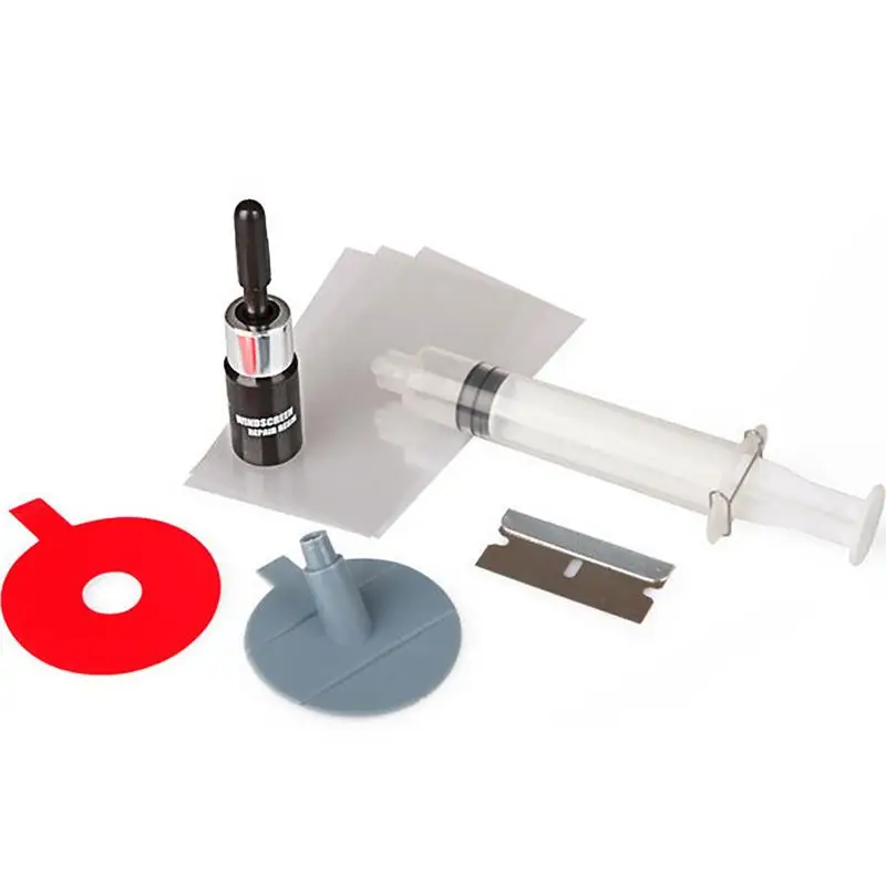 

Auto Glass Repair Kit Auto Windshield Glass Repair Tool Set Quick Fix Repairing Kit For All Kinds Of Cracks Chips And Scratches