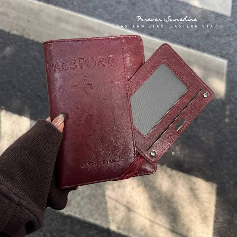 Premium RFID Blocking Leather Passport Holder and Travel Wallet