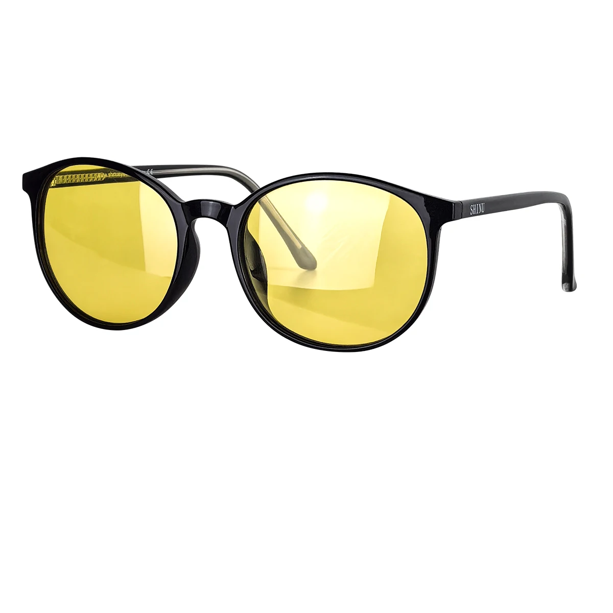 SHINU Anti Blue Light Yellow Lens Glasses Y2k Polarized Sunglasses