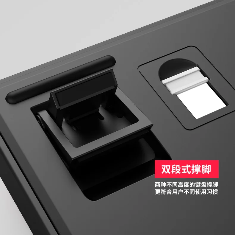 GANSS GS 3075T 기계식 키보드, 3 가지 모드, 2.4G, USB, 블루투스 무선 키보드, 핫 스왑 RGB 라이트, E스포츠 게이머 키보드 선물