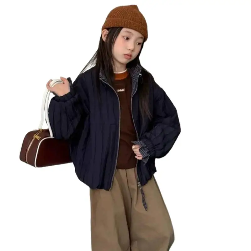 2025년 신상 인기 여아 두꺼운 패딩 코튼 재킷 아동용 따뜻한 코트 아우터웨어 가을 겨울 패션 의류