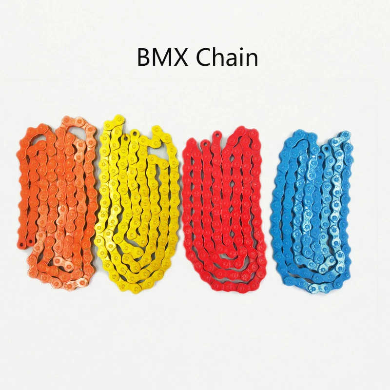 Bike Chains Orange Bmx Chain Orange Single Speed Fixie Bicycle