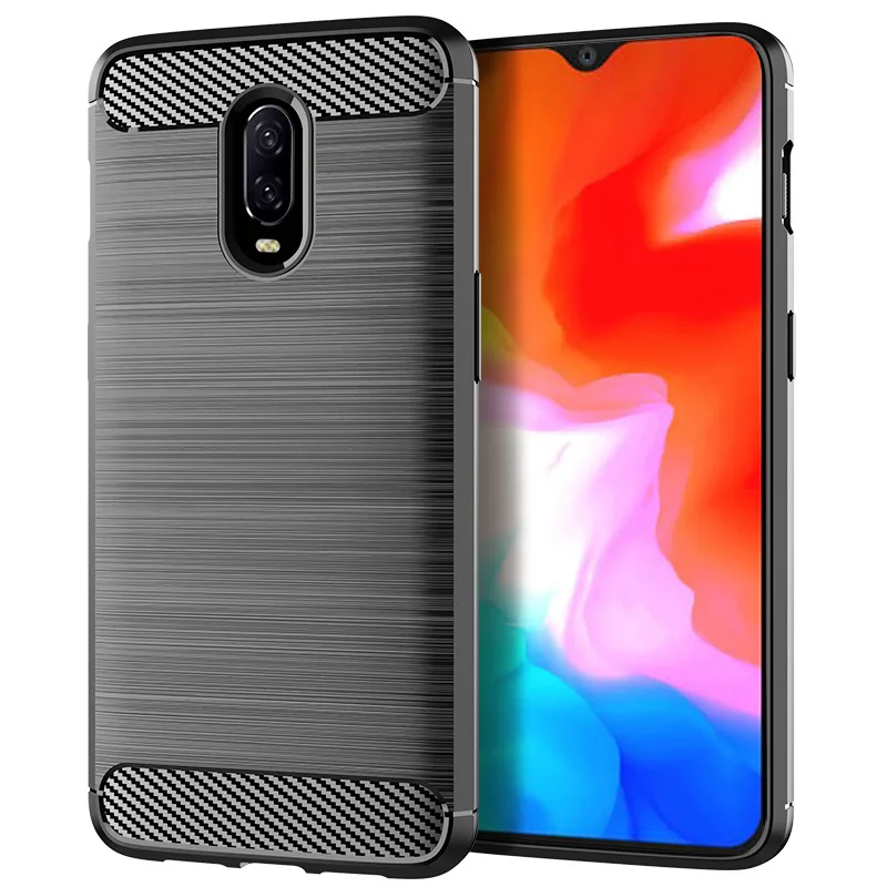 Premium Carbon Fiber Shockproof Silicone Phone Case – Luxury Full Protection Cover