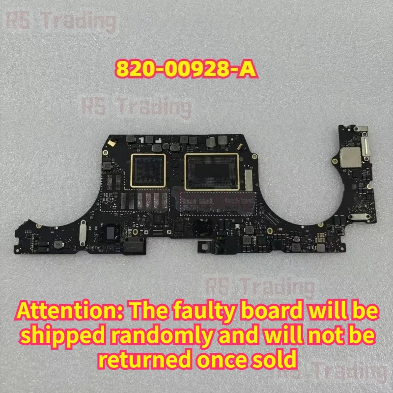 820-00928-A Faulty Logic Motherboard for Macbook Pro A1707 Repair 2017 Years