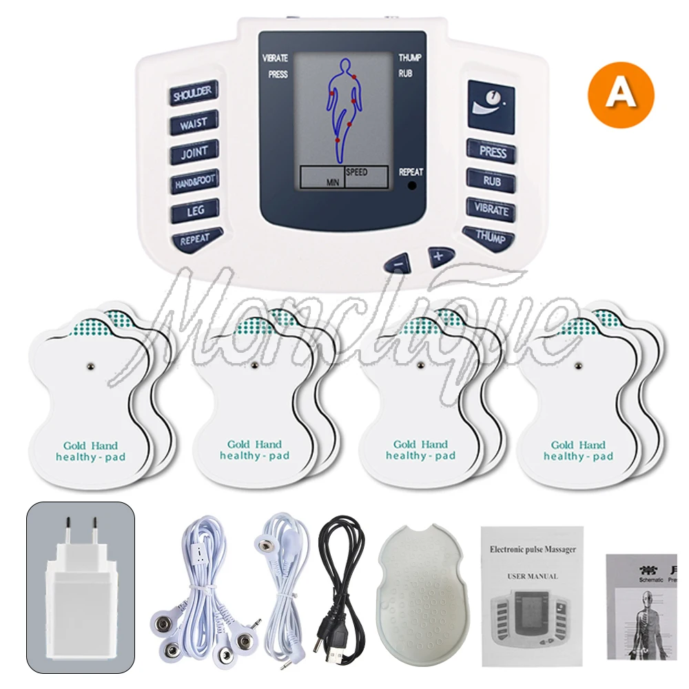 JR309 Full Set Physiotherapy Tens Muscle Stimulator Electric EMS Full Body Massager Digital Therapy Slimming Machine Stimulator