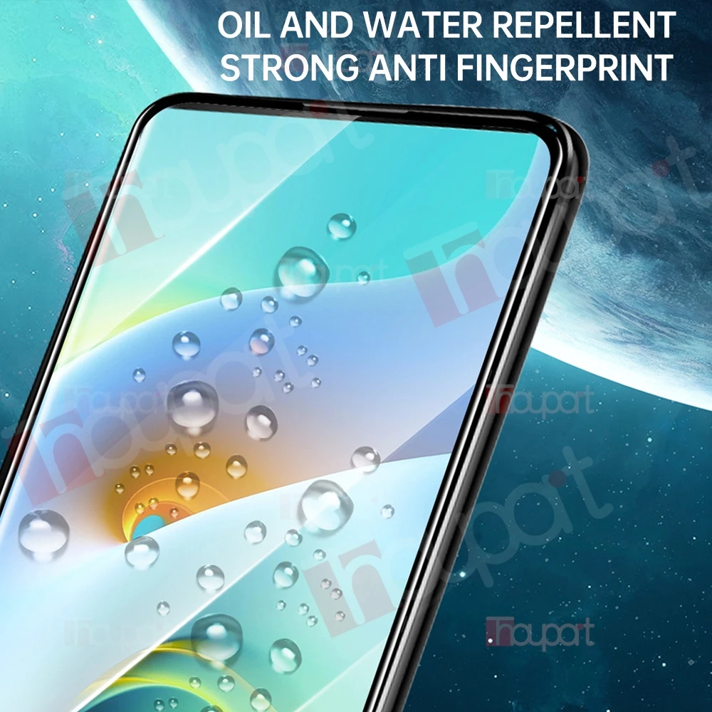 Enhanced Glass Screen Protector with Shockproof Soft Fiber Camera Lens Guard