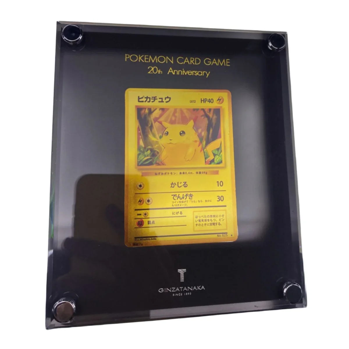 Ptcg Pokemon Pikachu 20Th Anniversary The Japanese Edition Collection Card Pure Metal Pokemon Card Espositore Fai Da Te