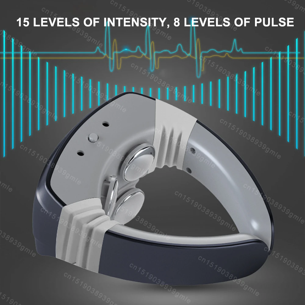 Intelligent Neck Massager Electric Hot Compress Vibration Shoulder Cervical Neck Massager Pulse Cervical Therapy Health Magnets
