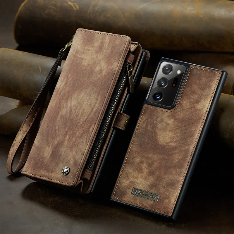 Étui portefeuille en cuir vintage pour smartphone  22