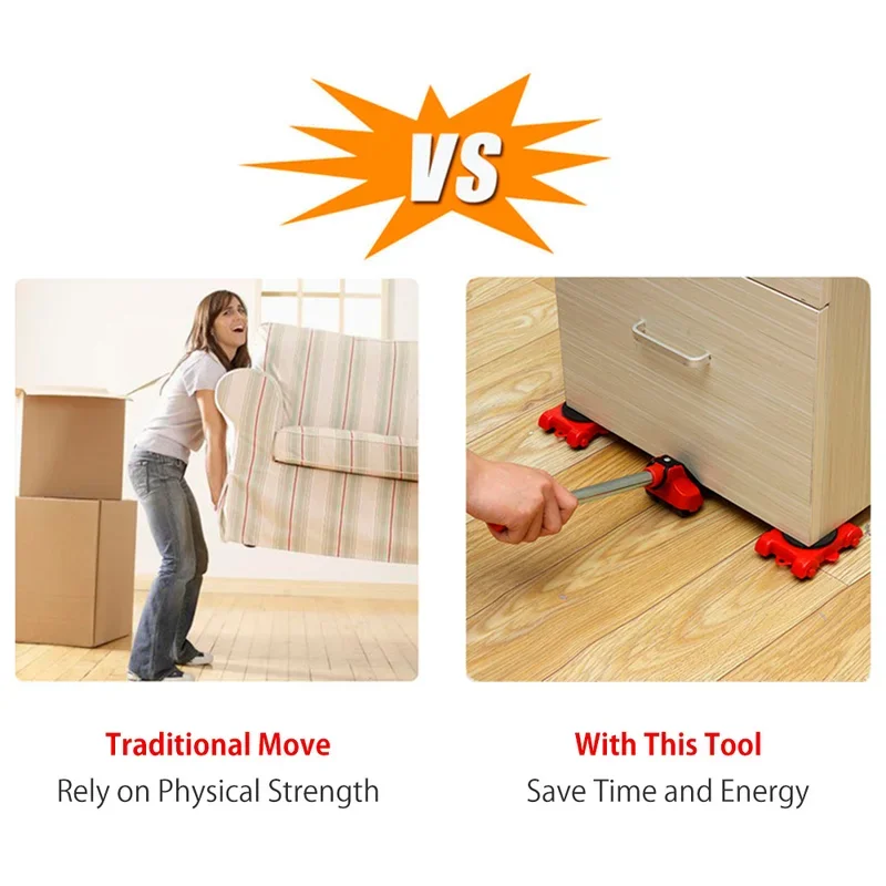 Heavy Duty Furniture Lifter and Mover Set for Washing Machine Refrigerator Transport Furniture Lifting and Moving Help