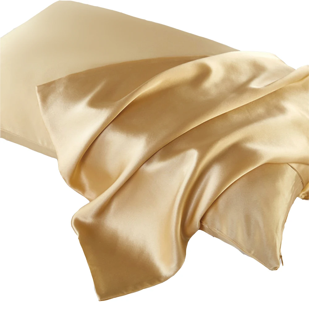 Luxurious Double-Sided Pure Silk Pillowcase with Hidden Zipper – Premium Mulberry Silk for Healthy Skin and Restful Sleep