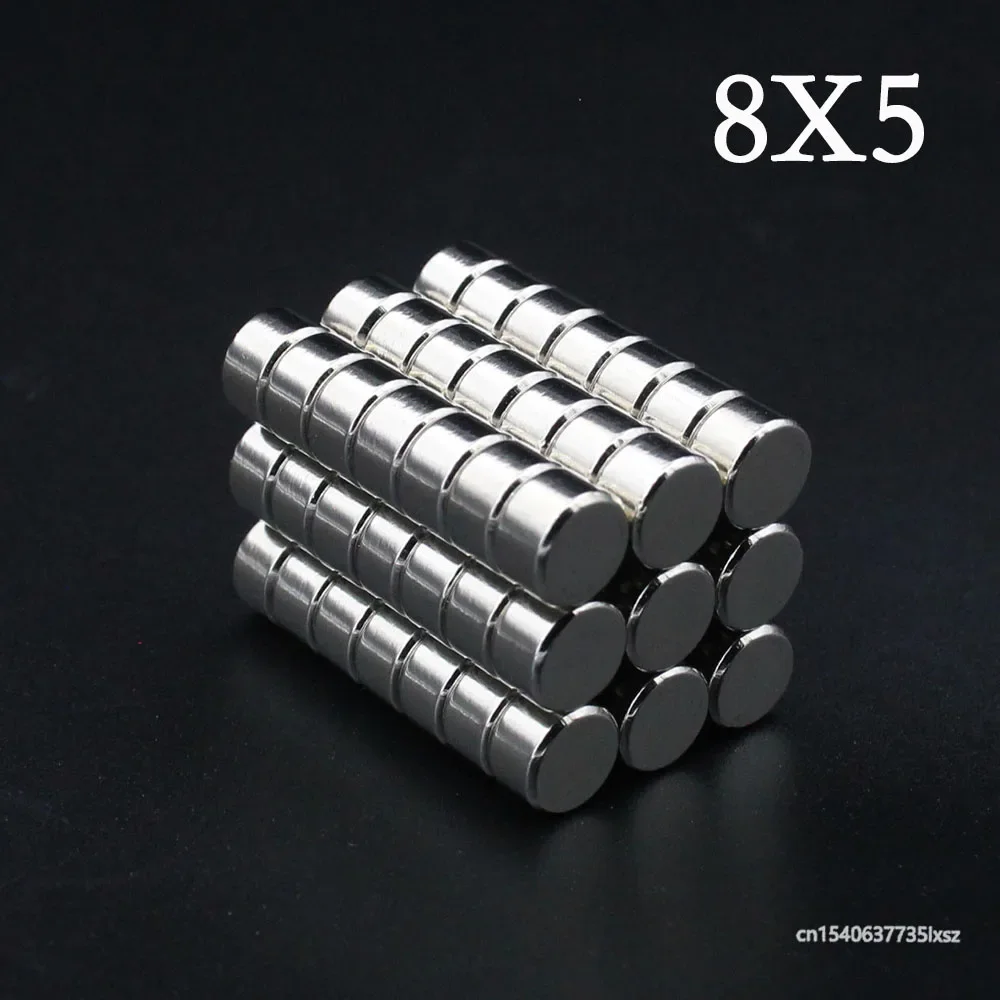 

5/10/15/20/25 Pcs 8x5 Neodymium Magnet 8mm x 5mm N35 NdFeB Round Super Powerful Strong Permanent Magnetic imanes Disc