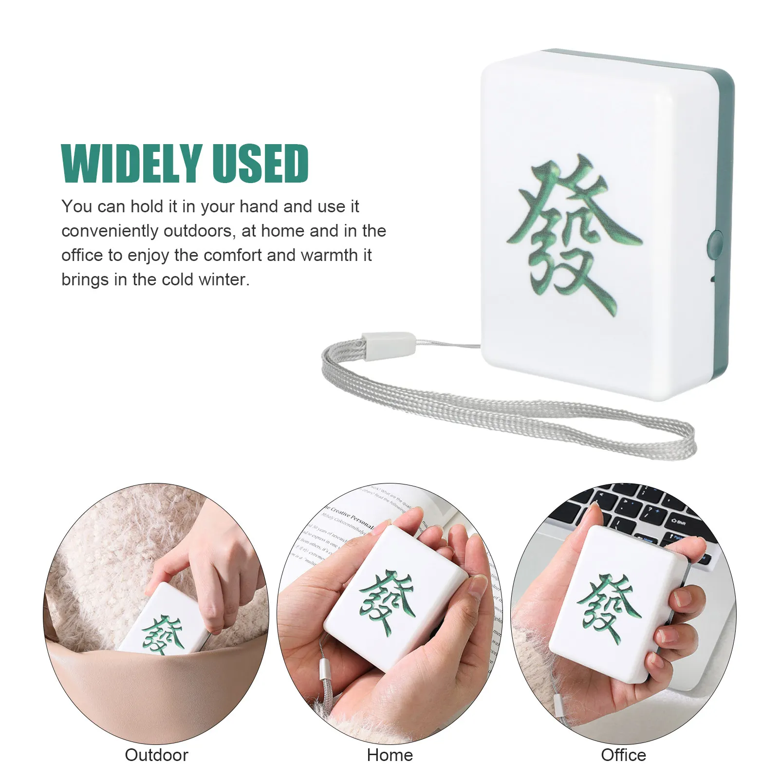 휴대용 USB 충전식 손난로 - 추운 날씨에 실내외 사용 가능한 컴팩트한 포켓형 난로 재사용 가능
