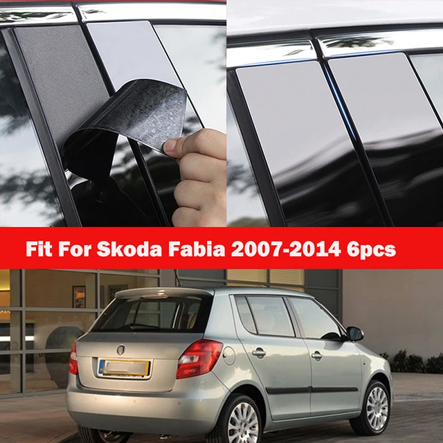 Pillar Posts Window Door Moulding Trims Cover Stickers Decal Glossy Black  Accessories Fit For Skoda Fabia 2007 2008 2009-2014 - AliExpress