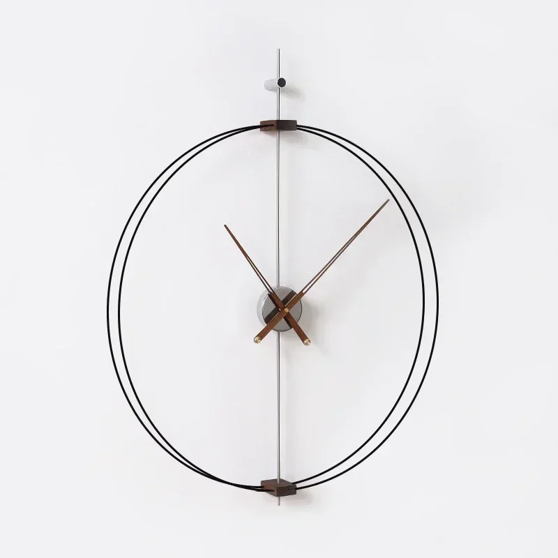 Large Wood Modern Aesthetic Design Wall Clock style5 60x60cm  