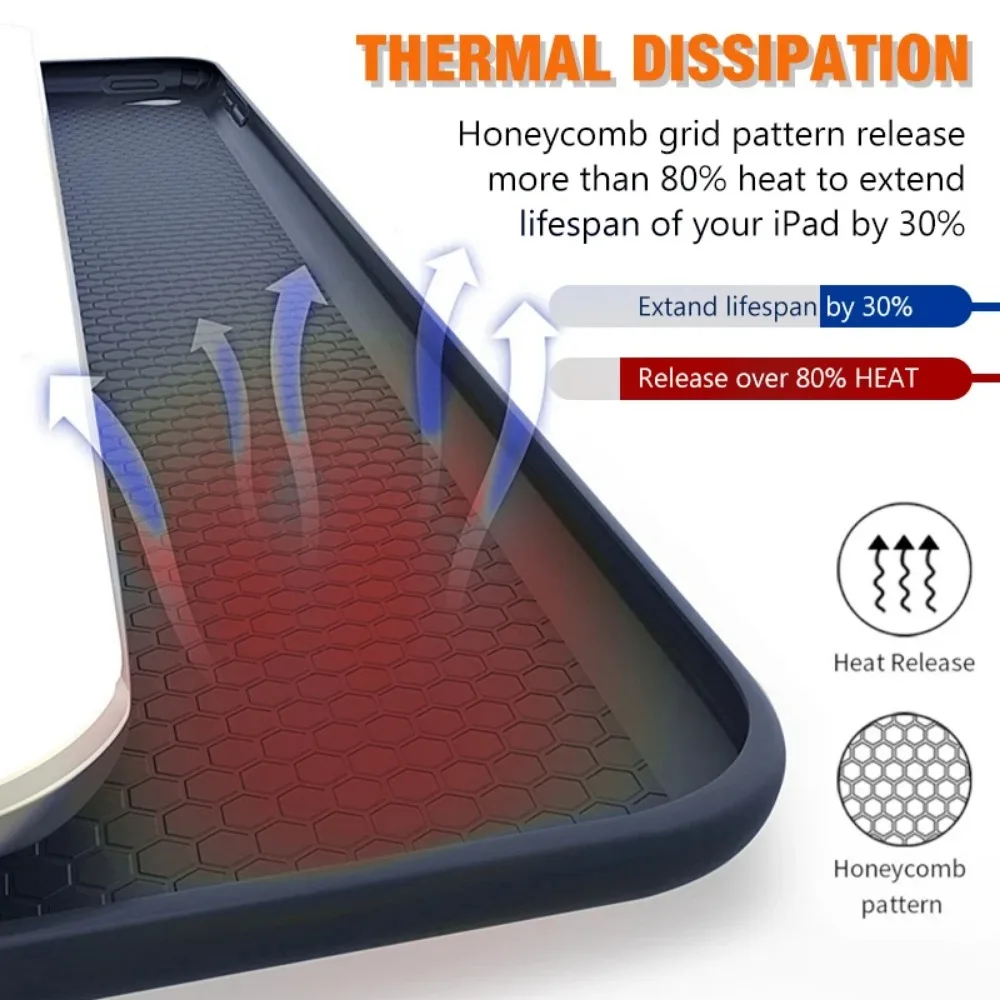 Versatile Silicone iPad Case with Wake/Sleep Feature