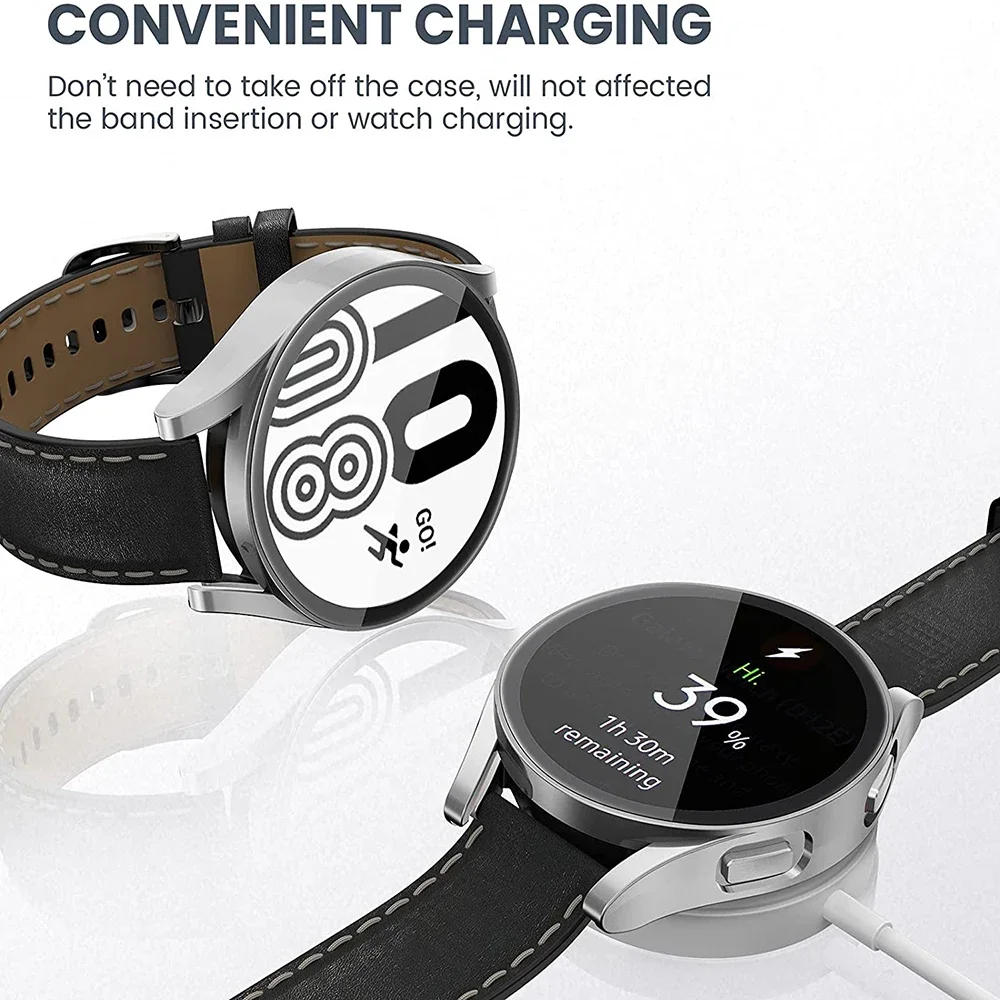Watch Screen Protector Case Tempered Glass+PC Cover for Samsung Galaxy Watch4 5 6 7 40/44mm