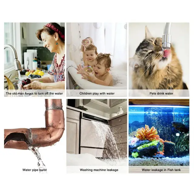 Tuya WiFi / Water Leakage Alarms Sensor Smart Home Security Protection Water Leak Detector Flood Overflow Alarm System 3