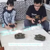 1: 30 Rc Tank Toy M26 Panxing Vs M4a3 Sherman Turret Rotation Simulation Combat Sound Effect 2.4ghz Rc Tank Model Remote Control 3
