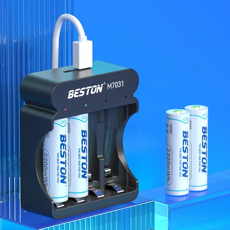 Chargeur Batteries AA AAA 4/8 Slots USB Micro