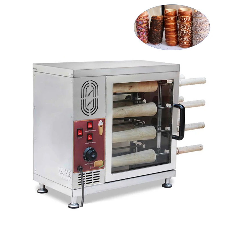 

Electric Chimney Cake Kurtos Kalacs Oven Stainless Steel Trdelnik Machine Commercial Chimney Cake Baking Machine