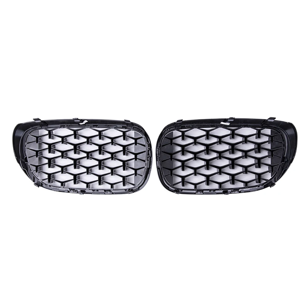 2 Pieces Car Front Bumpe Kidney Grill For BMW 7 G11 G12 730i 740i 750i 740e 725d 730d 2015-2020 Diamond Style Racing Grilles