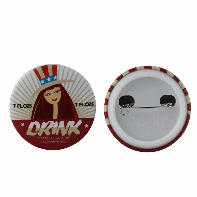 

Blank Pinback Button Material 1000sets of 37mm Badge Material Parts