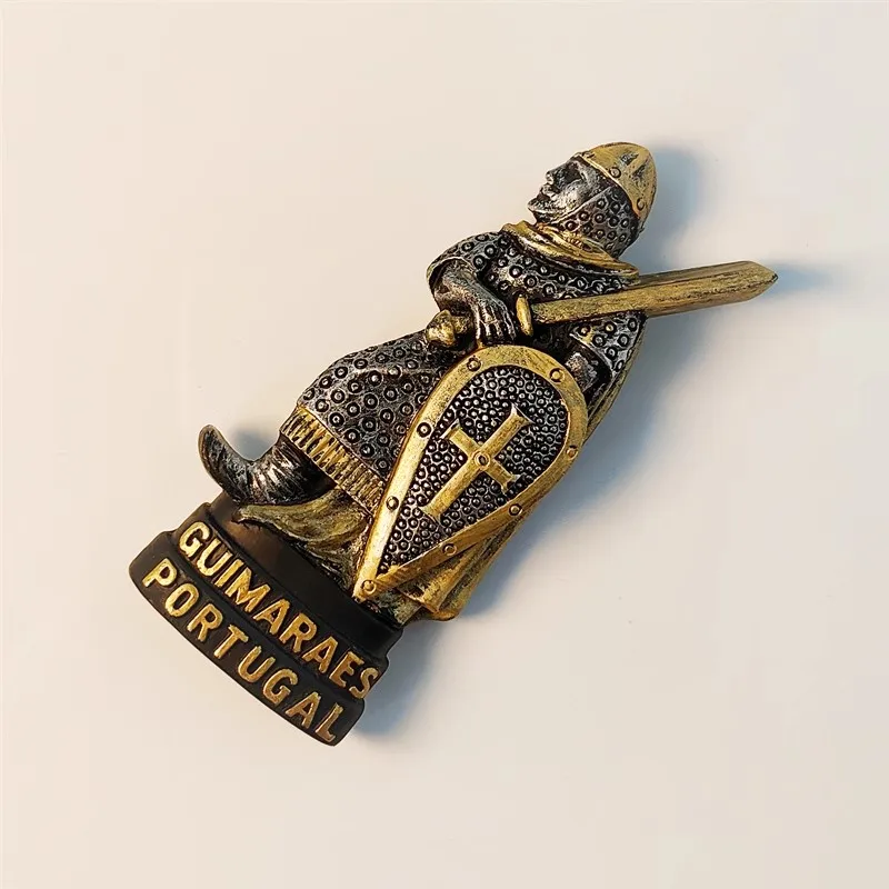 Sfdb50b8a9df448d7b8ac4e408026c615g Ímã de Geladeira 3D Guimarães Portugal — Lembrança Turística Pintada à Mão