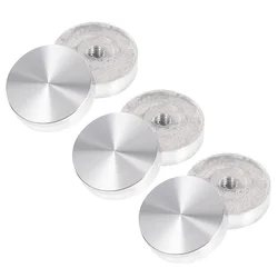 6 Pcs Sticker Solid Thick Thick Aluminum Circle Discs Cake Stickers Sublimation Keychain Blanks Alloy Round Circle Disc
