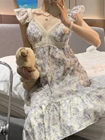 2024 New Sweet Sle Women's Spwear ort Sve Loose Summer Home Clothes Outdoor Wearable with Chest Pad V-ne Print - Image 2