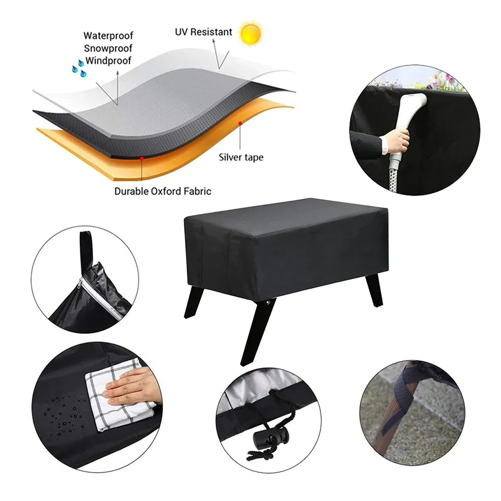 1pc Football Table Cover Waterproof Oxford Cloth Dustproof Game Pool Cover 163x115x48cm For Outdoor/Indoor Games Accessories table football game tabletop soccer game