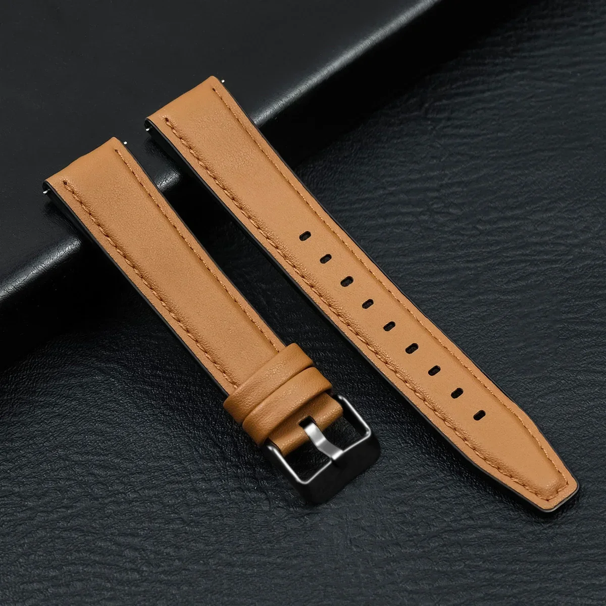Premium Leather Wristband - Soft Adjustable Strap