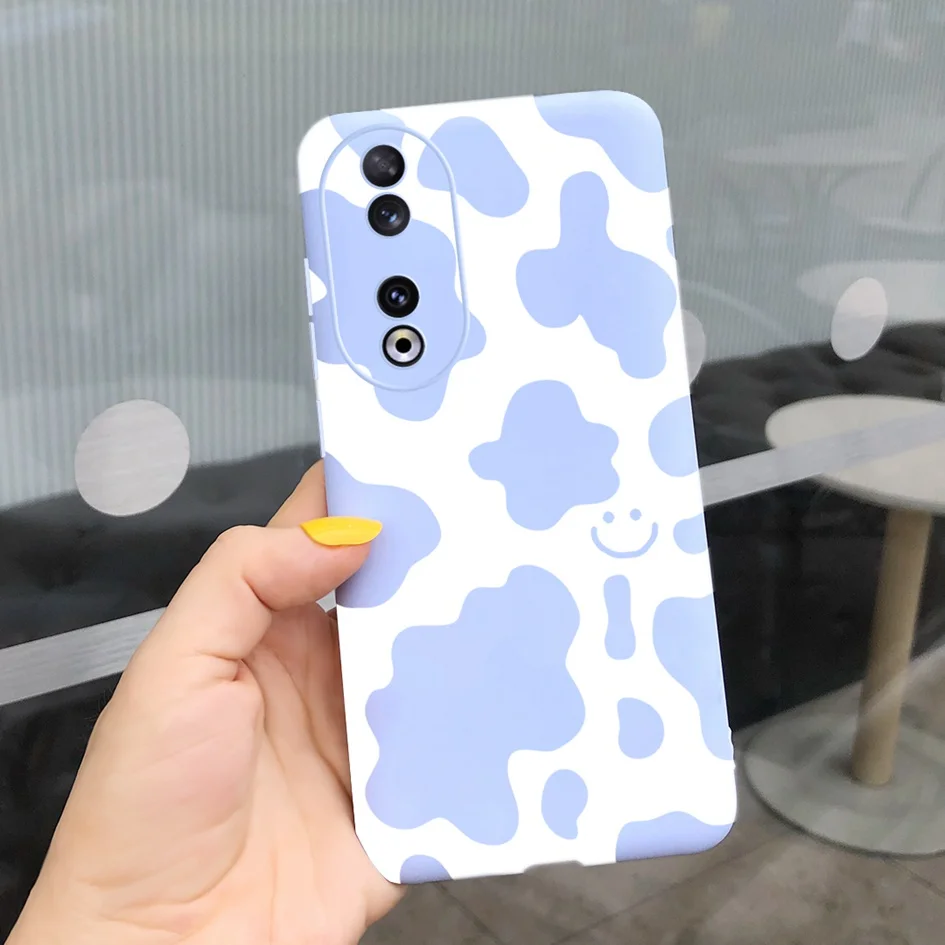 Fashion Leopard Painted Matte Soft Phone Case for Huawei Honor 90 Series