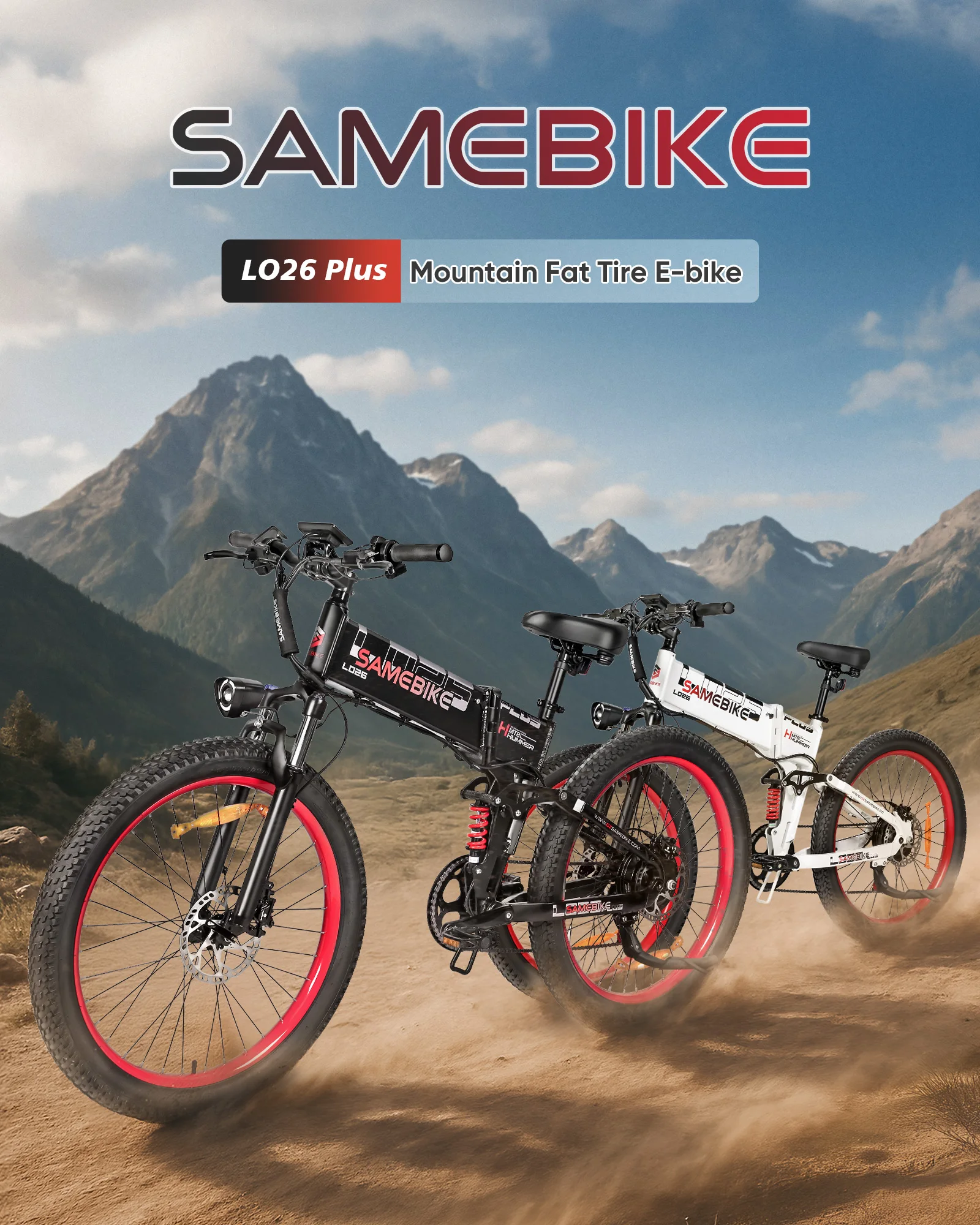 Samebike LO26 Plus Electric Mountain Bicycle - Image 3