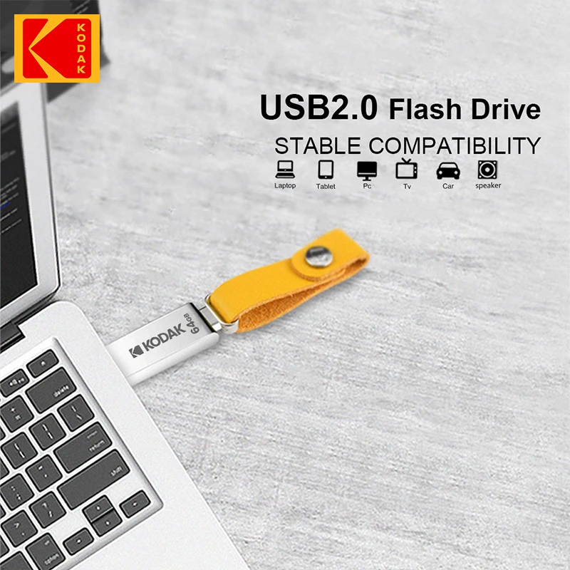 USB Flash Drive KODAK K122 USB 2.0 32GB 64GB 128GB Metal