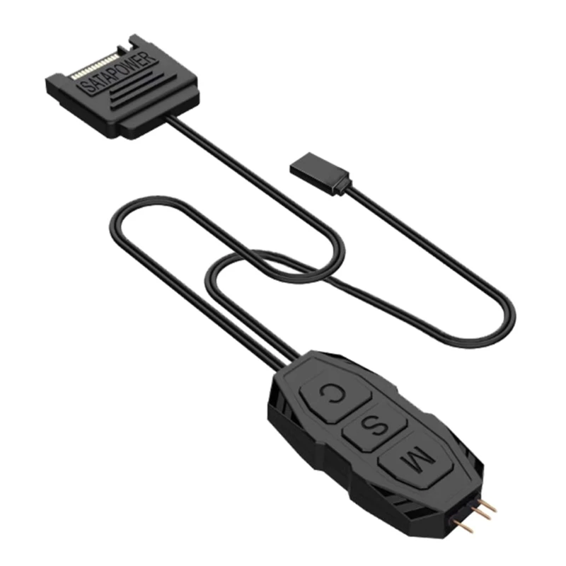 

896F Кабель контроллера ARGB 5 В 3-контактный контроллер RGB Кабель питания
