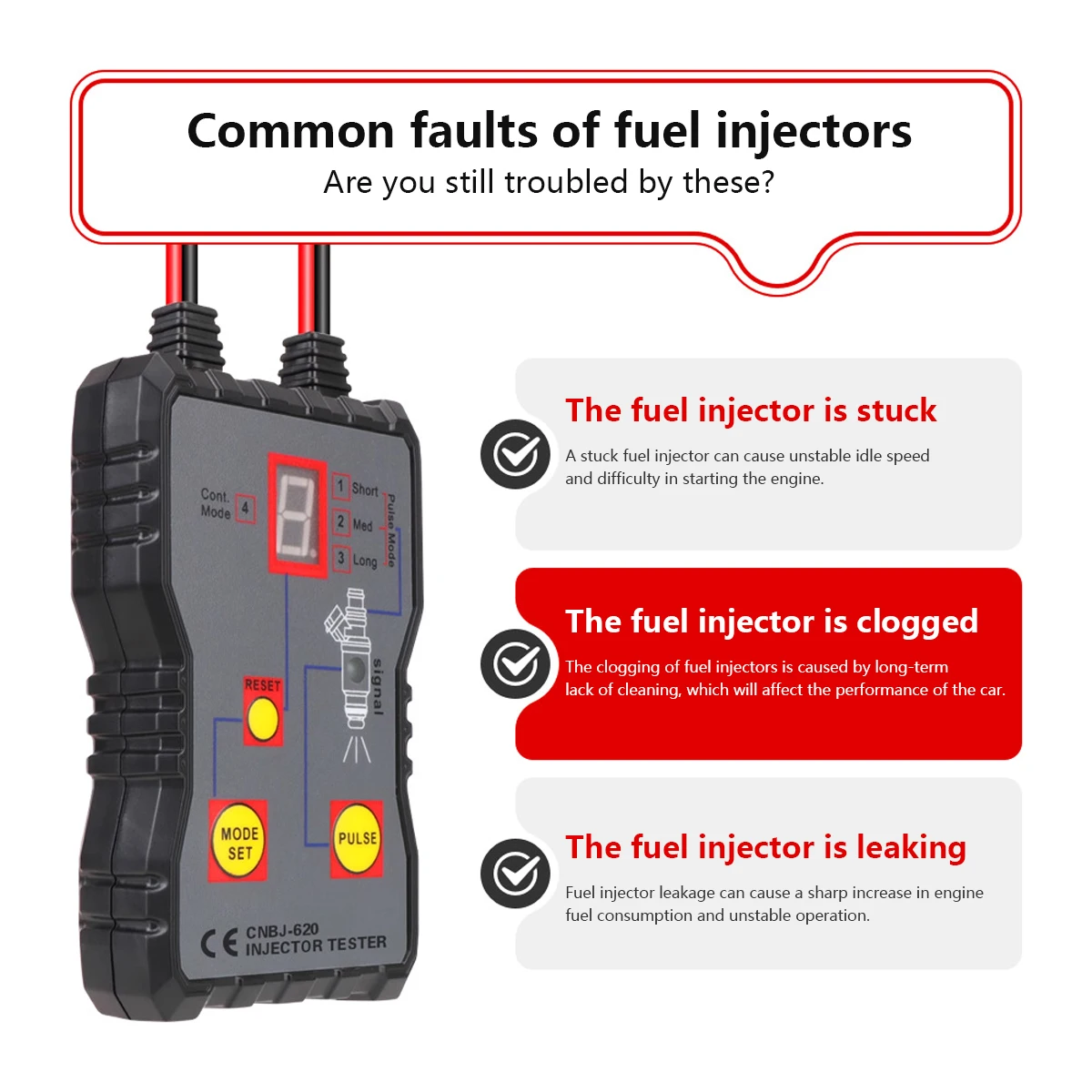 4-in-1 Car Fuel Injector Tester 4