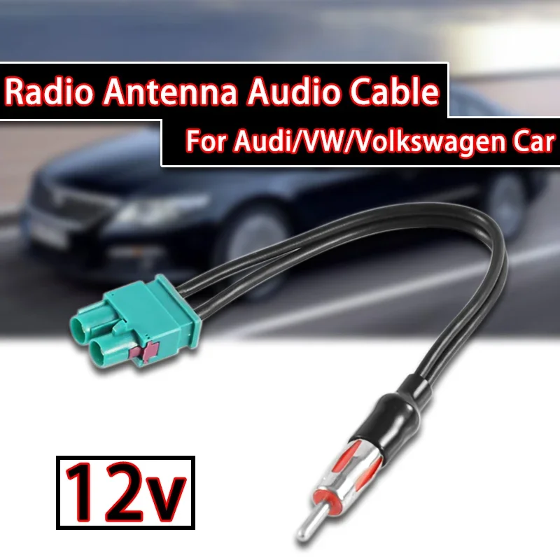 

Radio Audio Cable Adaptor Antenna Audio Cable Male Double Fakra - Din Male Aerial For Audi/VW/Volkswagen Car Electronics