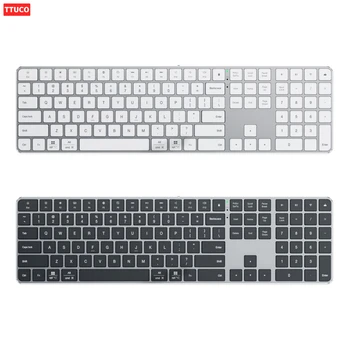 Wireless Bluetooth Magic Keyboard Rechargeable Lightweight Silent Aluminum Alloy Computer Laptop iPad Universal for Window Mac