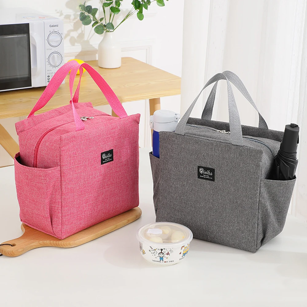 Portable Lunch Bag Large Capacity Thermal Insulated Lunch Box Tote Cooler  Handbag Waterproof Backpack Picnic Food Storage Bags - AliExpress