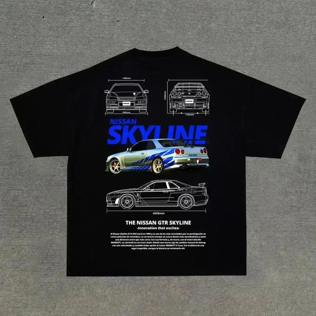 Cotton T Shirt T Shirt Casual Cotton Classic Fashion Design Car letter pattern print T-shirt O-neck short-sleeved summer aesthetic popular y2k tops tee t shirt,cotton t shirt