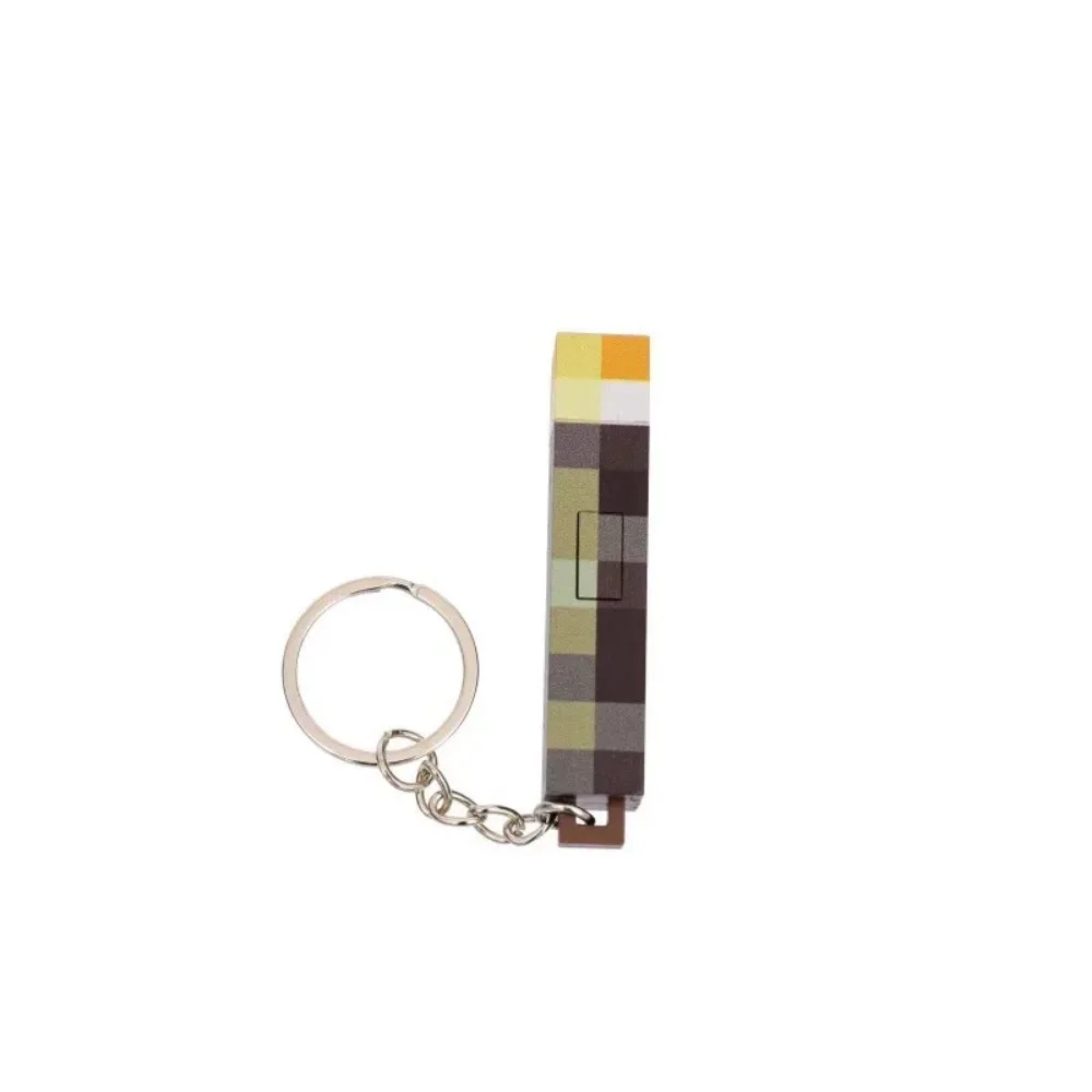 Mini Rechargeable Flashlight Keychain bag pendant party photo props halloween decoration props
