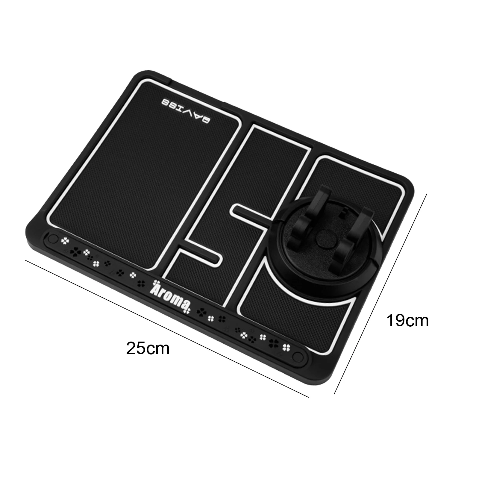 Non-Slip Phone Pad For 4-in-1 Car Multi-Functional Car Anti-Slip Mat Auto Phone Holder 360 Degrees Rotating Bracket
