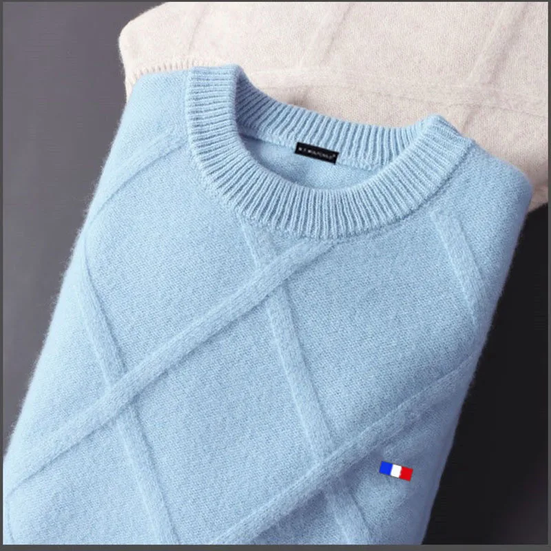 Men's Cashmere Sweater Oversized Loose Fashion Knitted Jumper Couple men's Autumn Clothing Pullover Tops graphic sweater