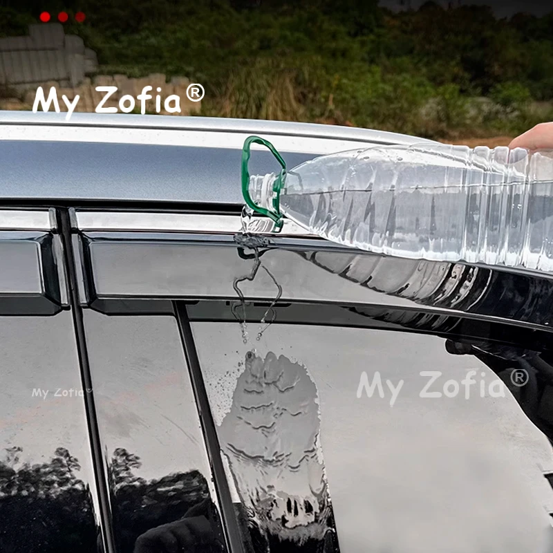 Car Rain Deflector For BYD Sealion 5 DM-i 2025 2026 Car Side Window Visor Rain Eyebrow Sun Shield Awning Guard Cover Accessories