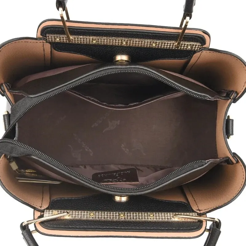 Ladies Handbag Shoulder Bag Crossbody Bag Fashion Women Soft PU Leather Handle Large Capacity Shopping Messenger Tote