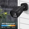 8MP 4K IP Camera Outdoor Ai Face Recognition H.265 Onvif Black CCTV RTSP Color Night Vision 4MP POE Human Audio Security Camera 6
