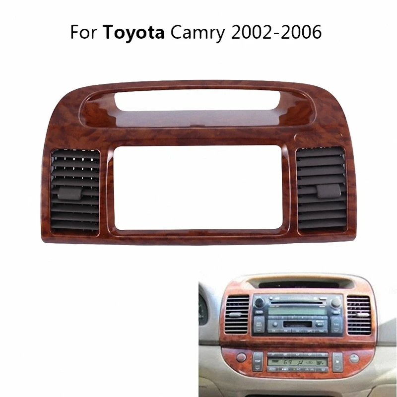 

Air Conditioning Vent Car Air Conditioning Accessories For Toyota Camry 2003-2006 Outlet Panel Button Walnut