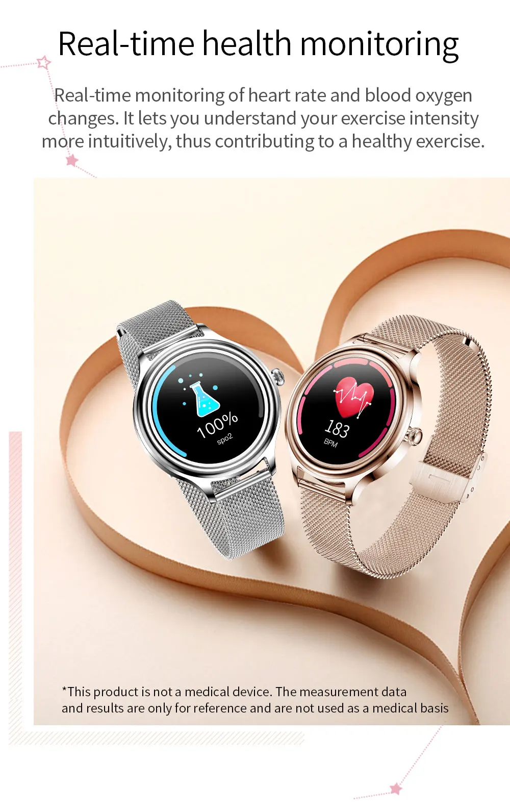 Kumi K3 Lady Smart Watch description image 5