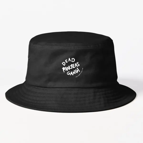 

Dead Pancreas Gang Dead Pancreas Socie Bucket Hat Solid Color Hip Hop Mens Caps Spring Black Outdoor Sun Summer Fish Casual